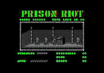 Prison Riot (UK) (1990) (Trainer) screen shot game playing